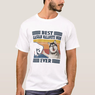 T-shirt Meilleur Malamute d'Alaska Maman Jamais Drôle Chie
