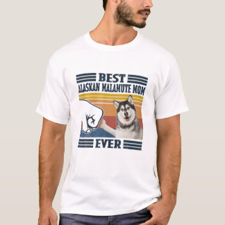 T-shirt Meilleur Malamute d'Alaska Maman Jamais Drôle Chie