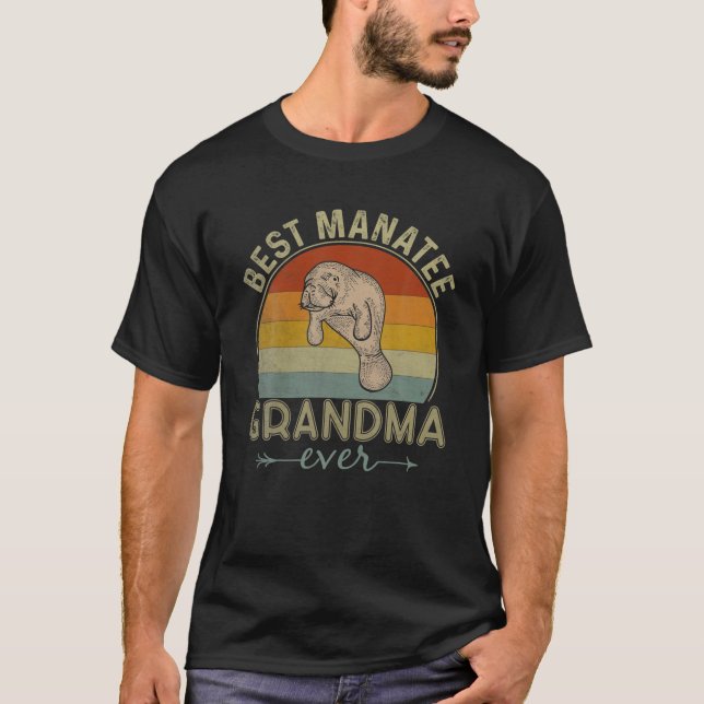 T-shirt Meilleur Mana Grand-mère jamais rétro Design Amusa (Devant)