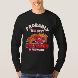 T-shirt Meilleur mangeur de viande Côtes de porc grillées