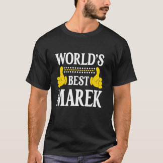 T-shirt Meilleur Marek Nom Personnel Prénom Drôle
