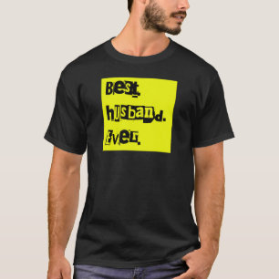 T-shirt Meilleur Mari De Tous Les Temps Texte Punk Rock