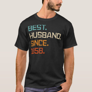 T-shirt Meilleur Mari depuis 1958 65e anniversaire de Mari