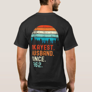 T-shirt Meilleur Mari Depuis 1962 Anniversaire de Mariage