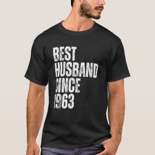 T-shirt Meilleur mari depuis 1963 Vintage Anniversaire de