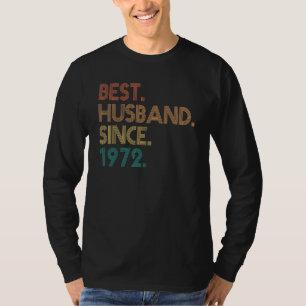 T-shirt Meilleur Mari depuis 1972 50 ans 50e Mariage Anni
