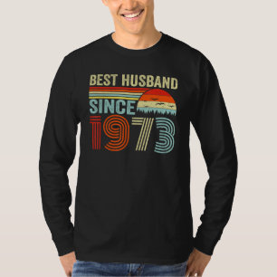 T-shirt Meilleur Mari depuis 1973 49e anniversaire de Mari
