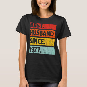T-shirt Meilleur Mari depuis 1977 45 ans 45e Mariage Anni