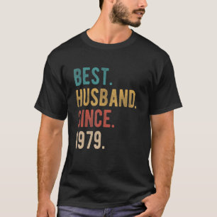 T-shirt Meilleur Mari depuis 1979 43e anniversaire de Mari