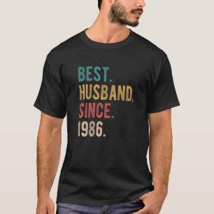 T-shirt Meilleur Mari depuis 1986 36e anniversaire Mariage
