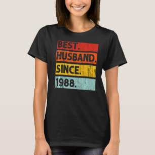 T-shirt Meilleur Mari depuis 1988 34 ans 34e Mariage Anni