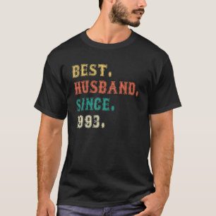 T-shirt Meilleur Mari depuis 1993 29e anniversaire de Mari