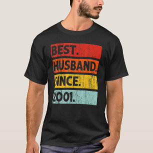 T-shirt Meilleur Mari depuis 2001 21 ans 21e Mariage Anni
