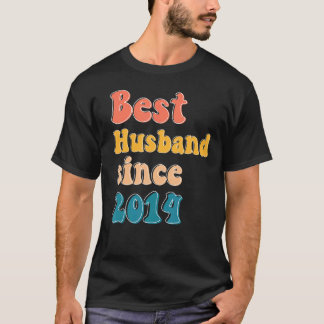 T-shirt Meilleur mari depuis 2014 anniversaire mariage hom