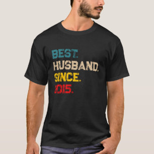T-shirt Meilleur Mari depuis 2015 10e anniversaire