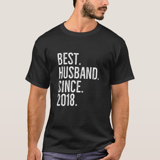 T-shirt Meilleur Mari Depuis 2018 Epic Couple Mariage Anni (Devant)