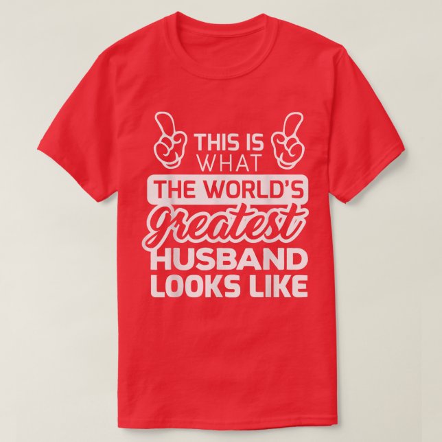 T-shirt Meilleur Mari du monde (Design devant)