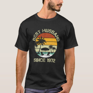 T-shirt Meilleur Mari Homme Depuis 1972 50E Mariage Annive