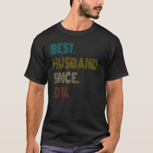 T-shirt Meilleur Mari Homme Depuis 2014 Couples Vintages M