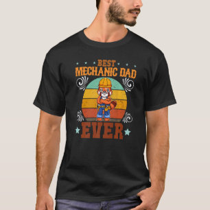 T-shirt Meilleur Mécanicien Papa Déjà Technicien Fête des