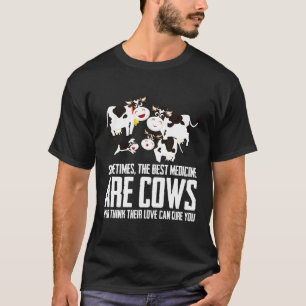 T-shirt Meilleur médicament sont les vaches - Leur amour p