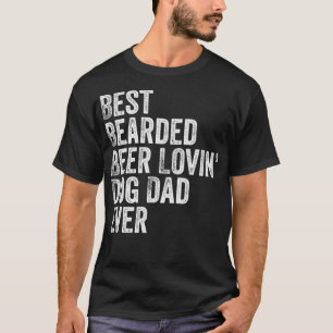T-shirt Meilleur Mens Porté Bière Lovin Chien Papa Pet Amo