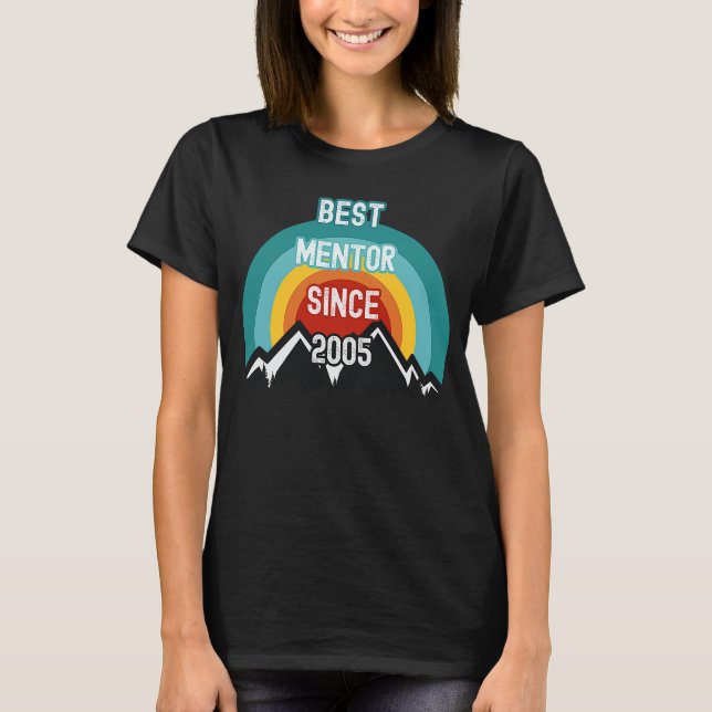 T-shirt Meilleur mentor depuis 2005 (Devant)