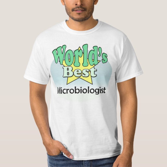 T-shirt Meilleur microbiologiste au monde (Devant)