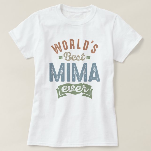 T-shirt Meilleur Mima (Design devant)