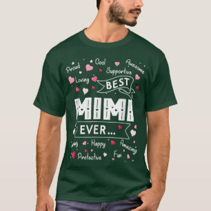 T-shirt Meilleur Mimi Jamais Drôle Première Mère Grand-Mèr