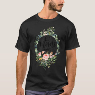 T-shirt Meilleur Mimi Jamais Femme Décor Fleur Grand-mère