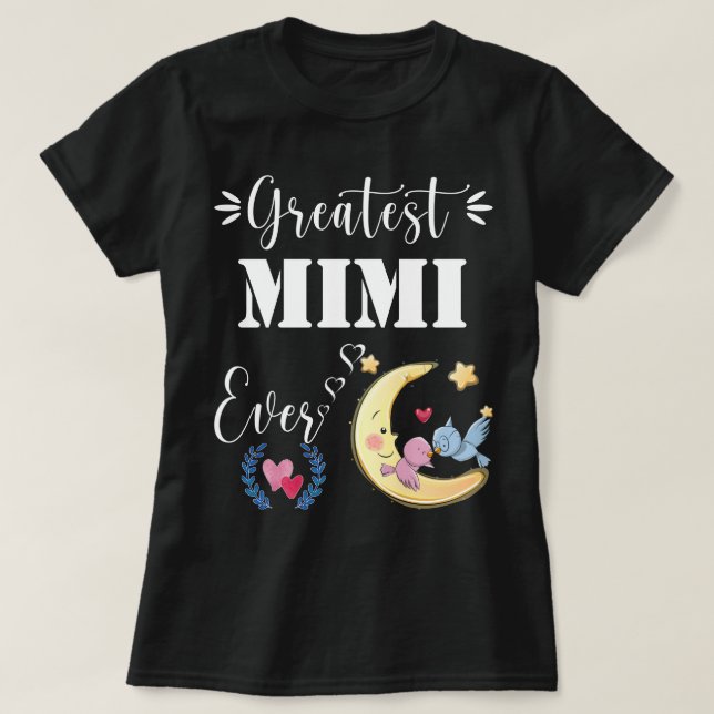 T-shirt Meilleur Mimi Jamais Plus Grosse Taille J'Aime Ma  (Design devant)