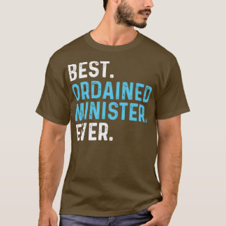 T-shirt Meilleur ministre ordonné jamais célébrant de mari