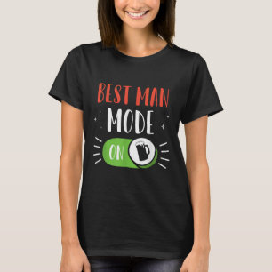 T-shirt Meilleur Mode Homme Sur L'équipe De Mariée De Mari