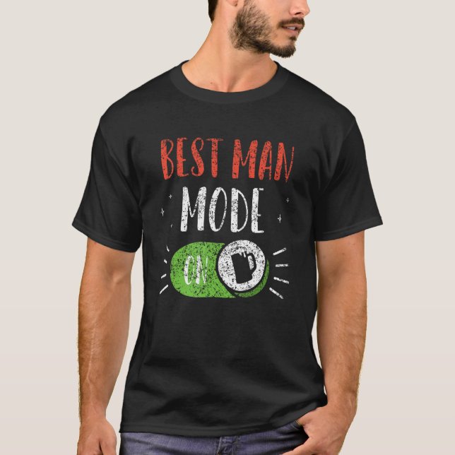 T-shirt Meilleur Mode Homme Sur L'équipe Du Marié Enterrem (Devant)