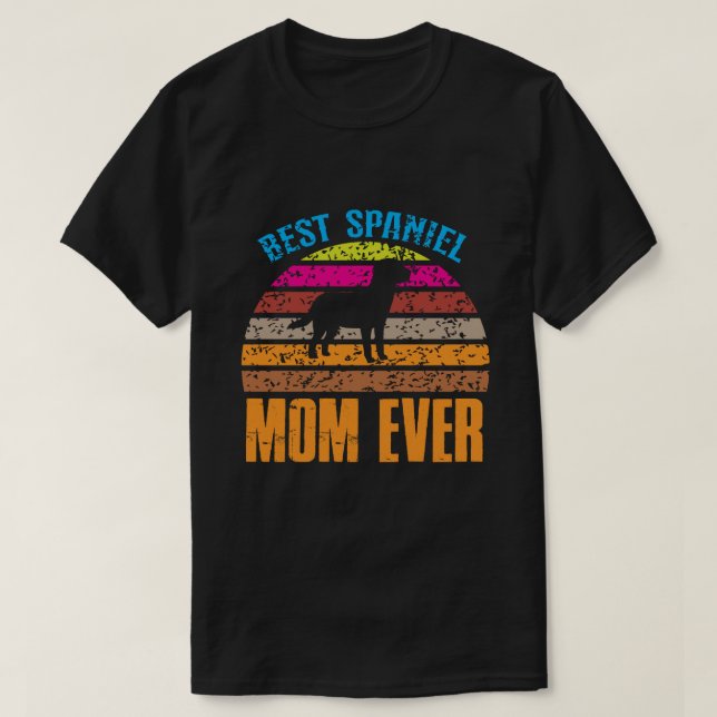 T-shirt Meilleur MOM Espagnol JAMAIS Vintage (Design devant)