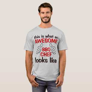 T-shirt Meilleur Monde Meilleur Chef BBQ
