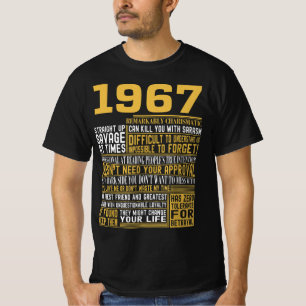 T-shirt Meilleur né en 1967 Faits pour les hommes, les fe