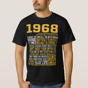 T-shirt Meilleur né en 1968 Faits pour les hommes, les fem
