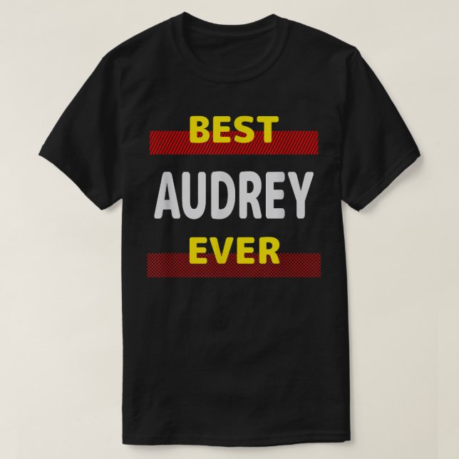 T-shirt Meilleur nom d'ami d'Audrey Ever Surnom Buddy Pers (Design devant)