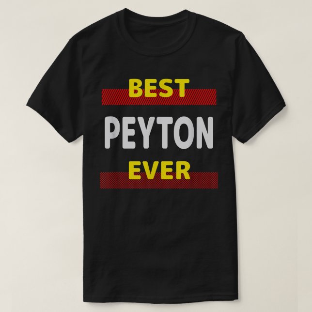 T-shirt Meilleur nom d'ami de Peyton Buddy Surnom Perso (Design devant)