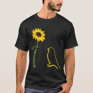 T-shirt Meilleur Oiseau Maman Jour Fleur de Soleil Branche