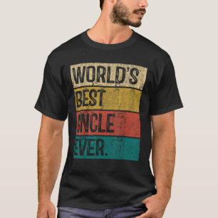 T-shirt Meilleur oncle au monde pour les hommes Jamais Vin