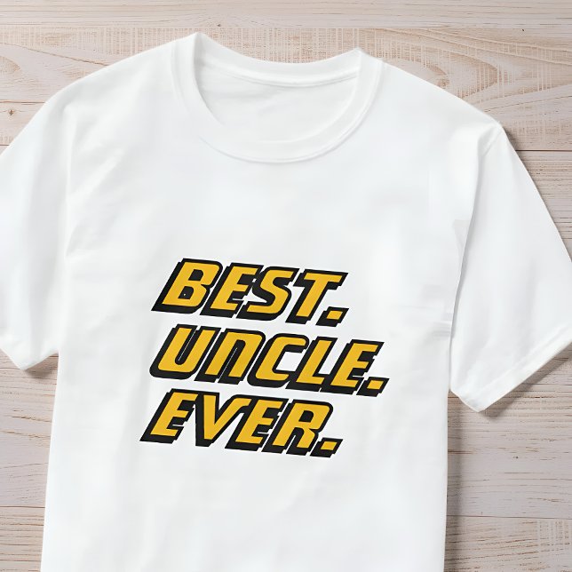 T-shirt Meilleur Oncle du Monde Course Moderne (Créateur téléchargé)