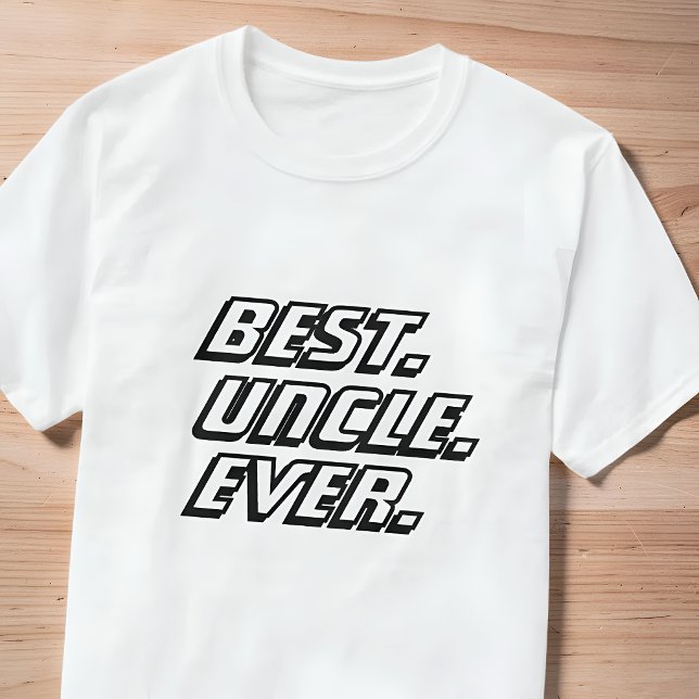 T-shirt Meilleur Oncle du Monde Course Moderne (Créateur téléchargé)