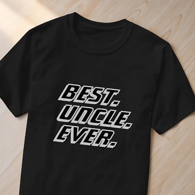 T-shirt Meilleur Oncle du Monde Course Moderne (Créateur téléchargé)