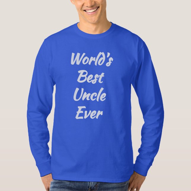 T-shirt Meilleur oncle du monde - Meilleur des mondes (Devant)