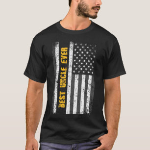 T-shirt Meilleur oncle Ever - drapeau des Etats-Unis -