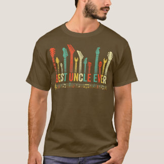 T-shirt Meilleur Oncle Jamais Guitare Amour Funny Guitaris