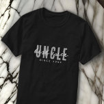 T-shirt Meilleur Oncle jamais moderne Élégante Fête des pè<br><div class="desc">Ce design simple et moderne est composé de la typographie de san serif.</div>